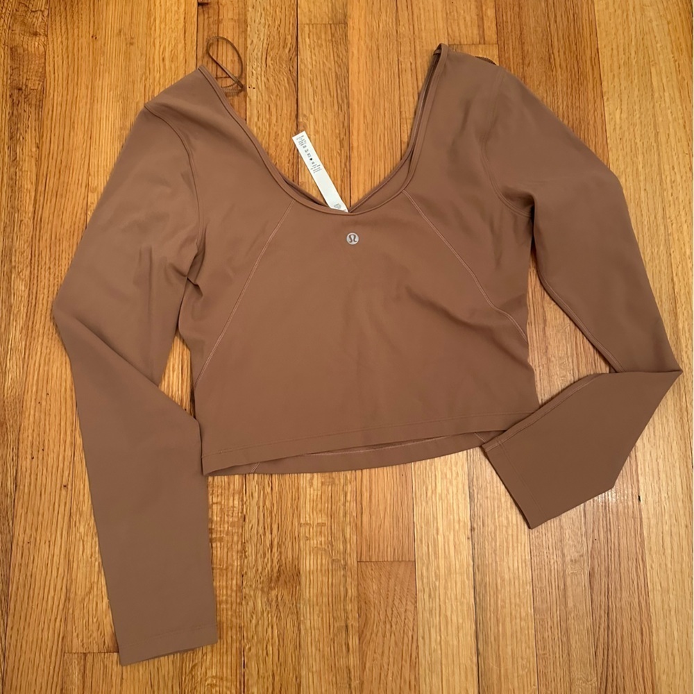 Lululemon Align Long Sleeve Shirt Roasted Brown Size : 8  (j6j - Picture 4 of 11